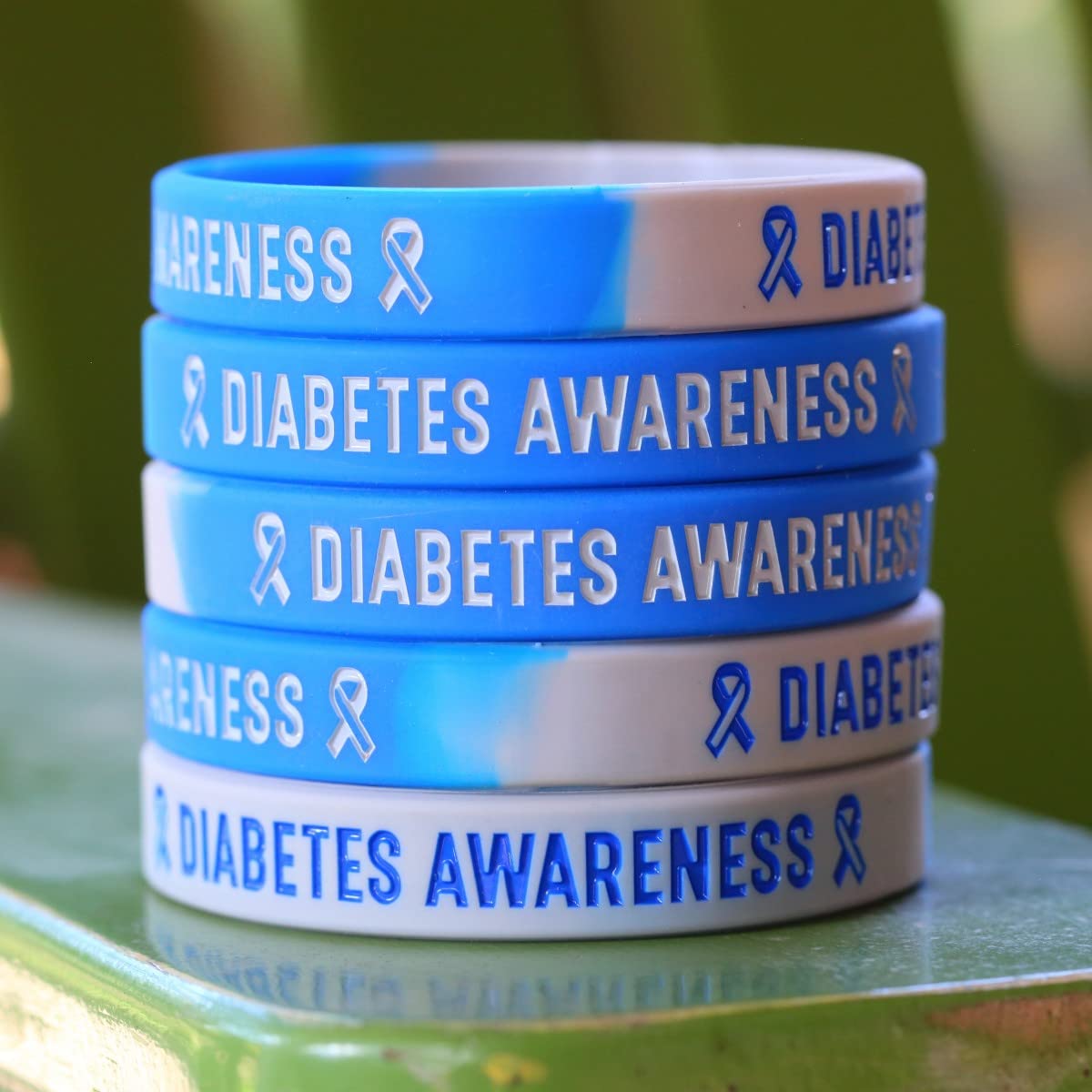 10 of Diabetes Awareness Bracelet Wristbands