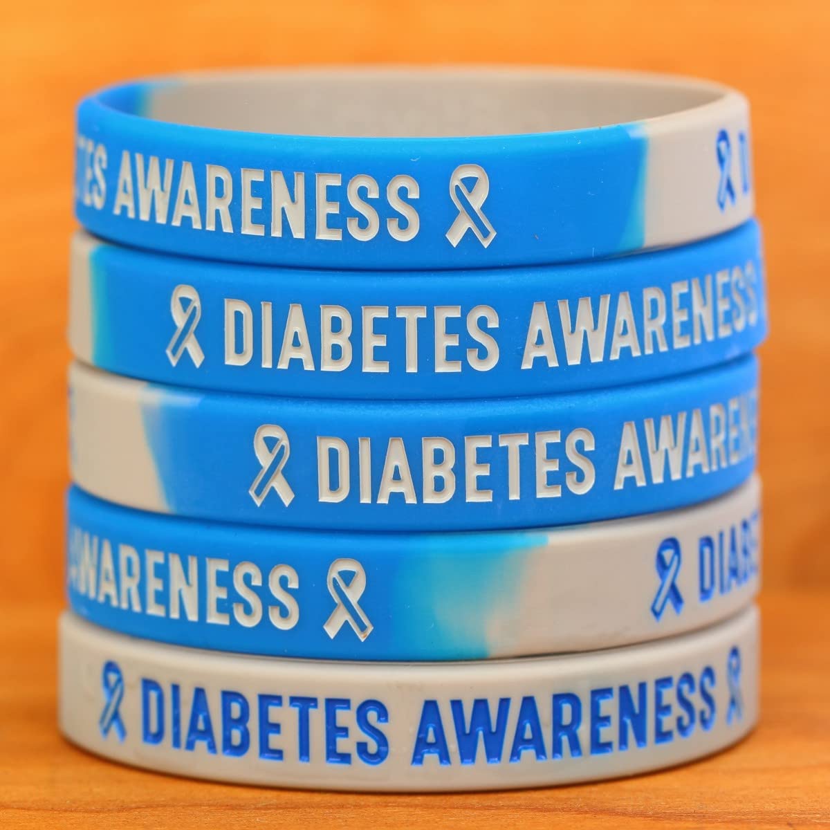 10 of Diabetes Awareness Bracelet Wristbands